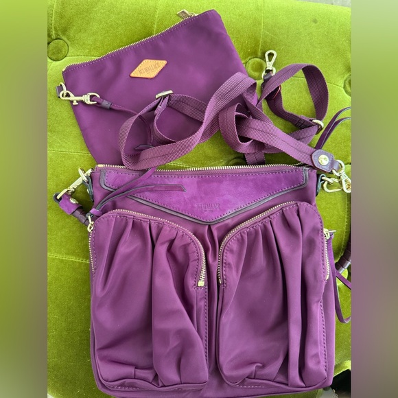 New w/o Tags MZ Wallace Thompson Bedford Nylon Hobo/Crossbody Bag w/pouch - Picture 1 of 10